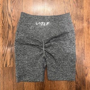 TLF Boost Seamless Scrunch Shorts - Grey, Size Small